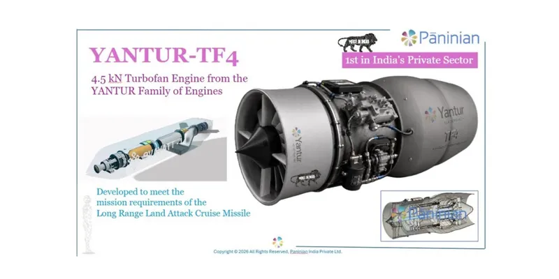 Paninian Unveils Yantur 4.5 kN Turbofan Engine Programme for Indigenous Aerospace Propulsion
